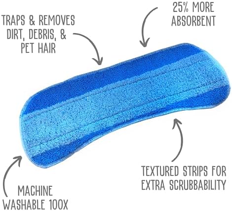  Quick Shine Spray Mop Kit for No Batteries Required Quick & Easy Cleaning | 16oz Safer Choice Multi-Surface Floor Clean